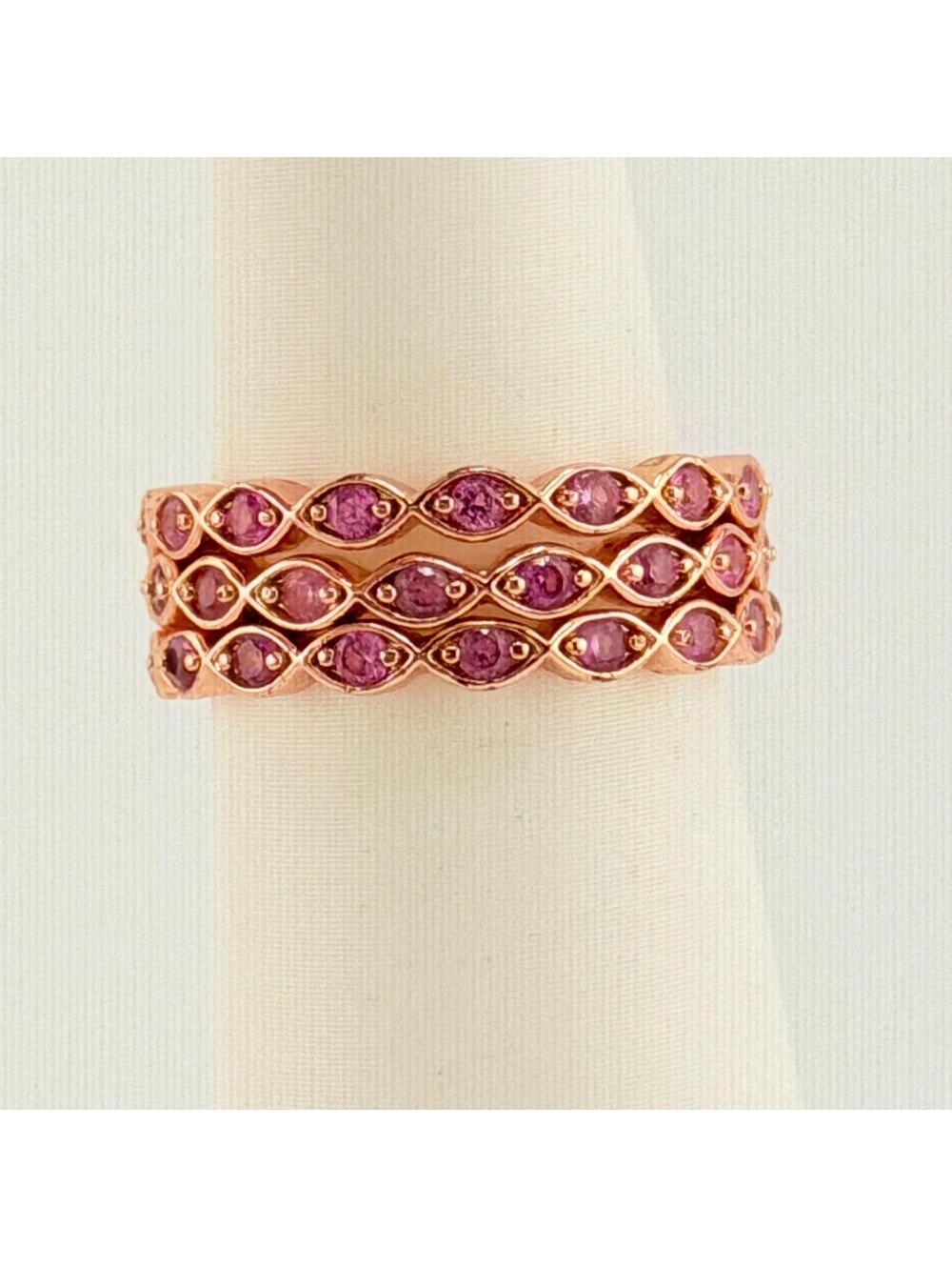 Bomb Party Sz 7 Farmhouse Unicorn Rose Corundum on Rose Gold RBP4928 RETRO